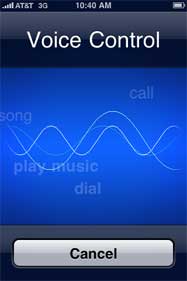 iPhone 3G S Voice Control