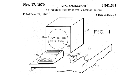 Douglas Engelbart's mouse patent