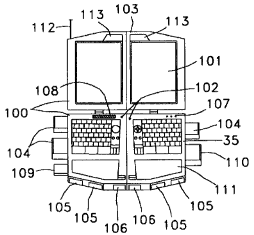 Folding laptop