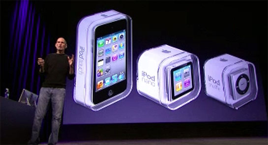 Steve Jobs and New iPods