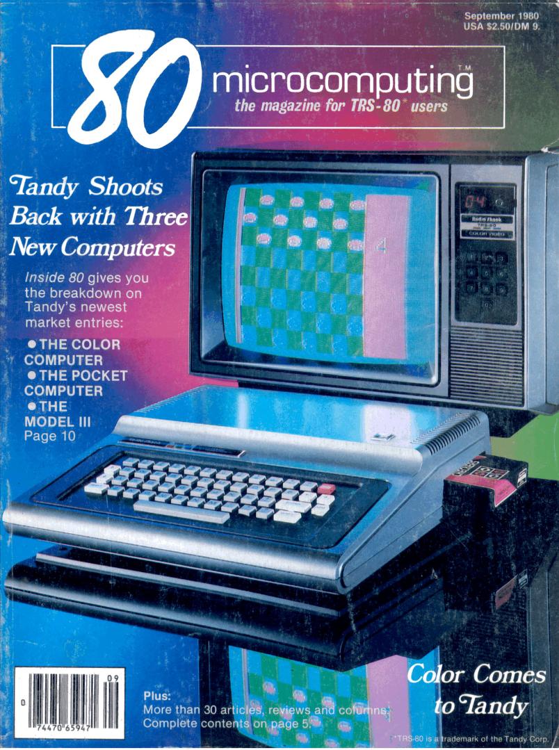 80 Microcomputing magazine cover